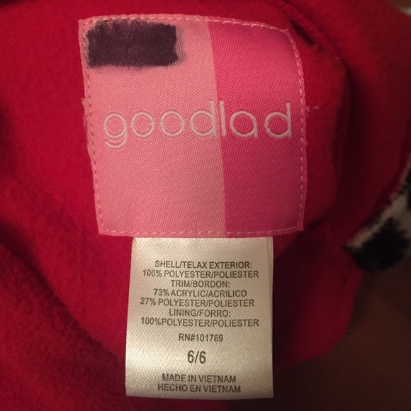 Girls Red Coat with fur - Picture 4 of 4